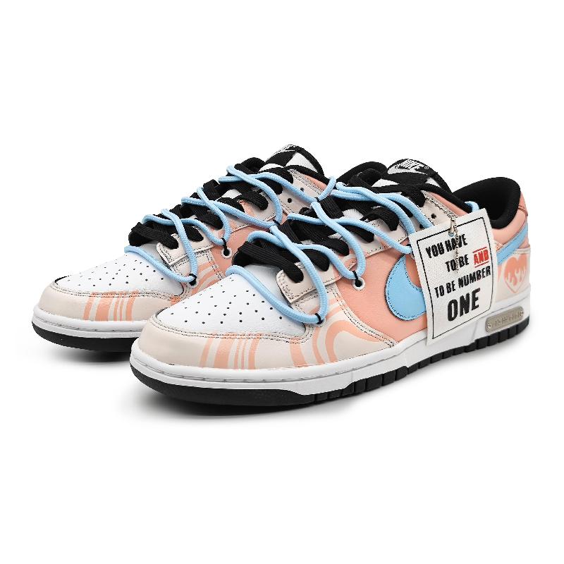 A Heart-Stirring Melody - Dunk Skateboarding Shoes Women's Low-top Chalk White