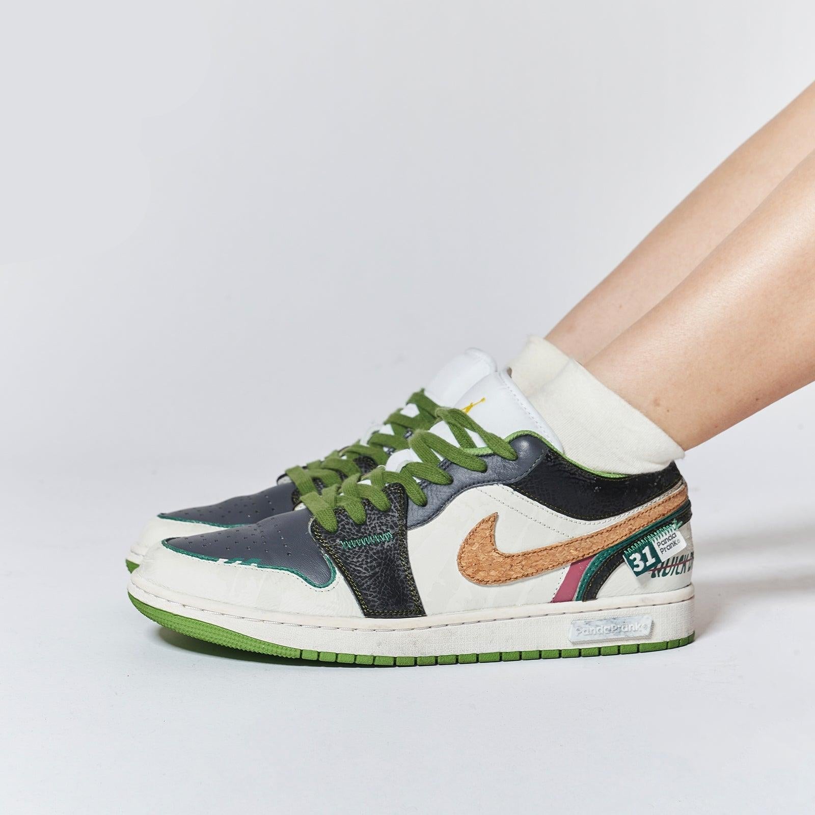 Twilight Green Mountain - Men's Jordan 1 Low Custom