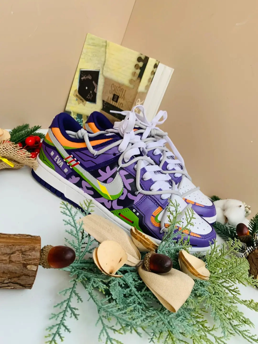 Shark - Custom Graffiti Skateboarding Shoes Dunk Low Unisex