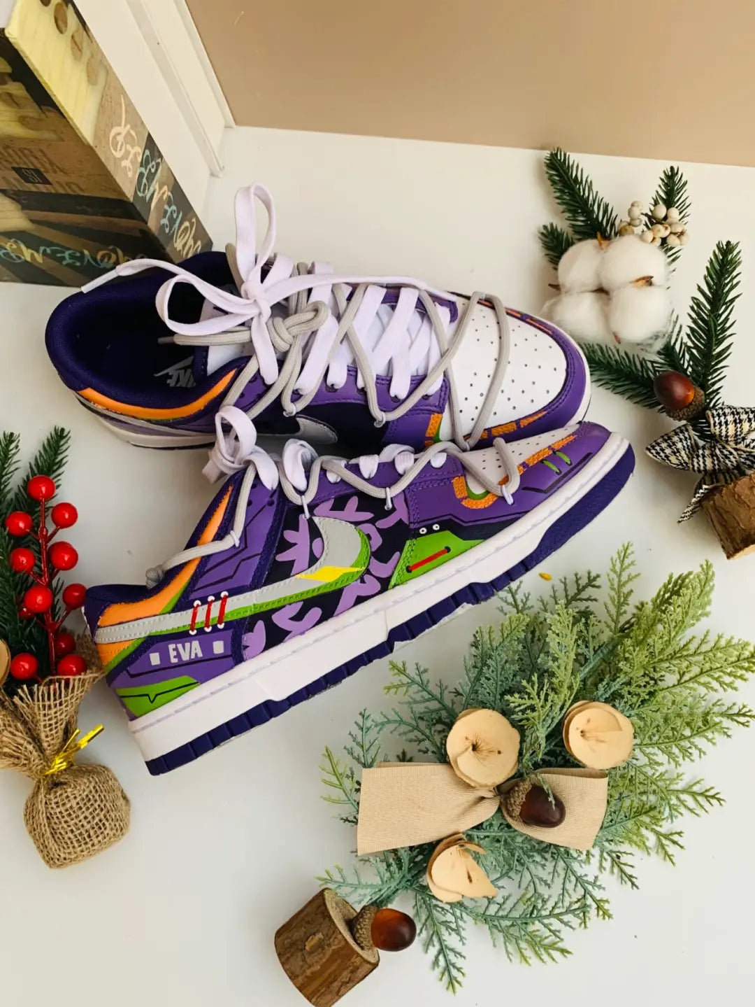 Shark - Custom Graffiti Skateboarding Shoes Dunk Low Unisex