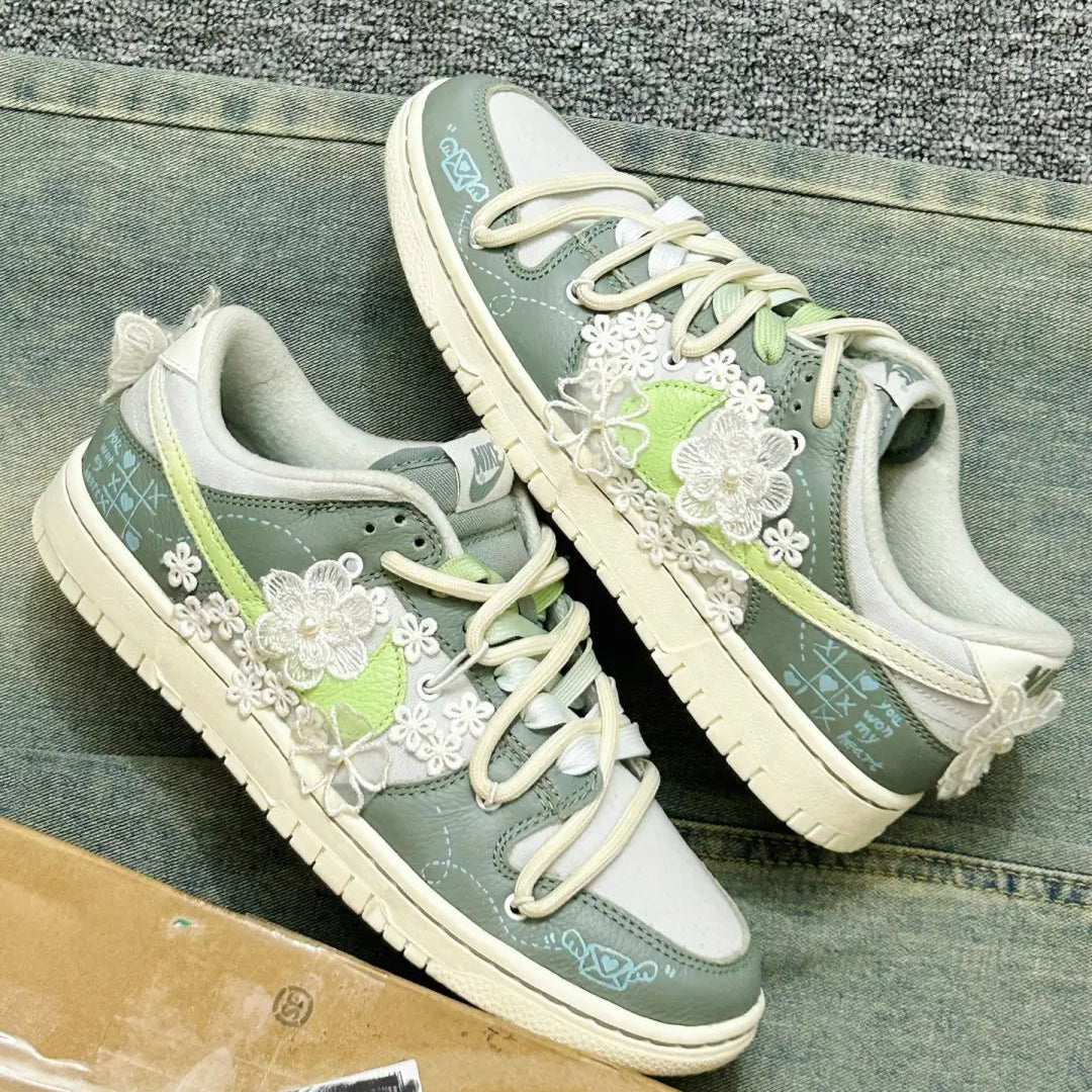 Pearl Confession Letter- Dunk Skateboarding Shoes Unisex Low-top