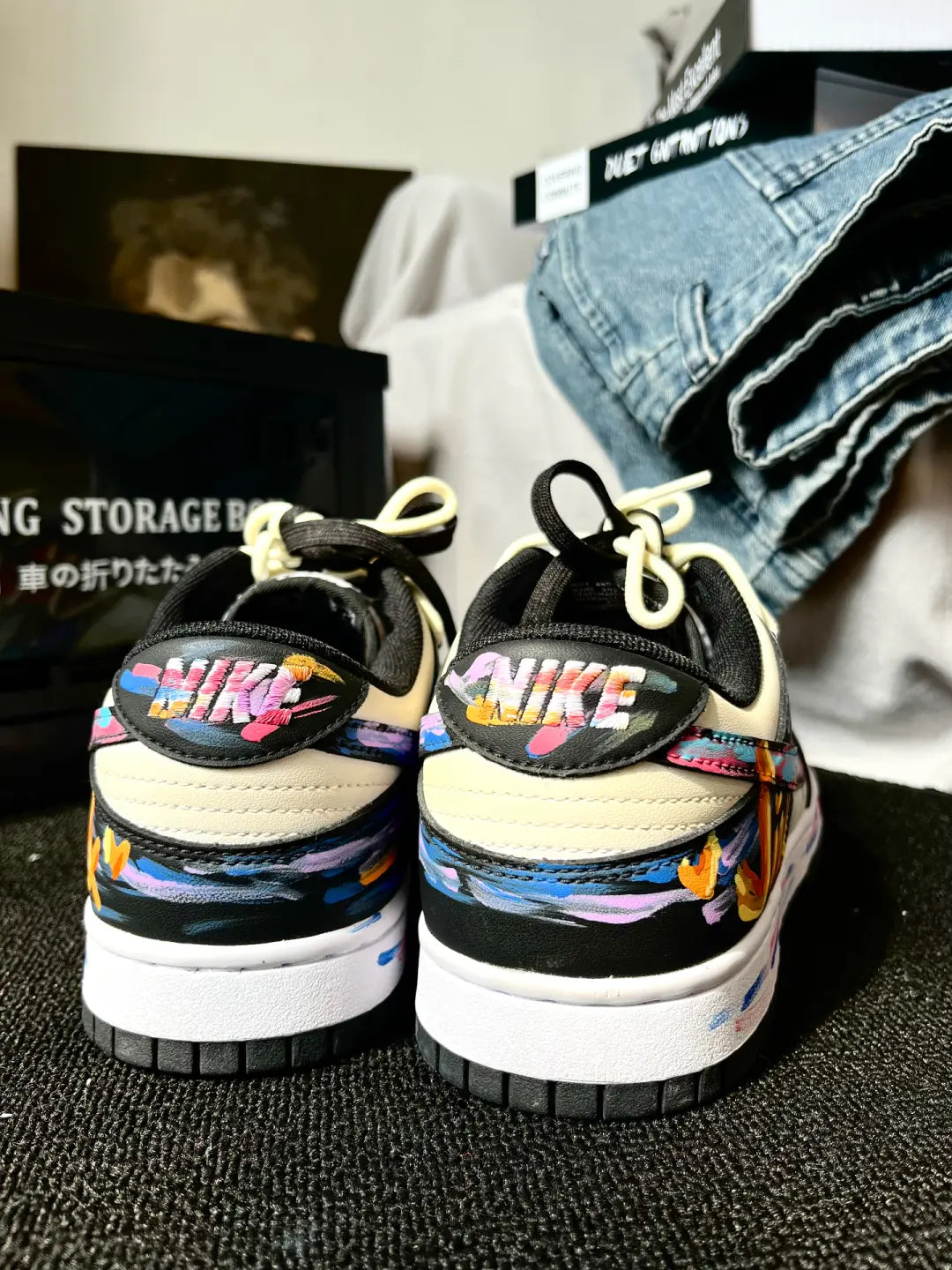 Death Sparks - Custom Dunk Low Unisex Street Graffiti Skateboarding Shoes