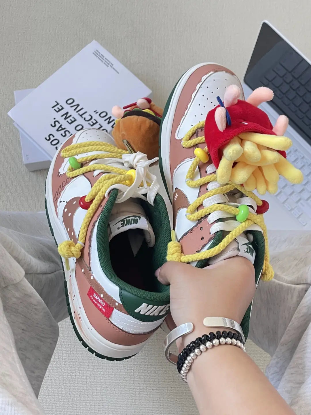 Burger - Burger Fries Detachable Fun Graffiti Unisex