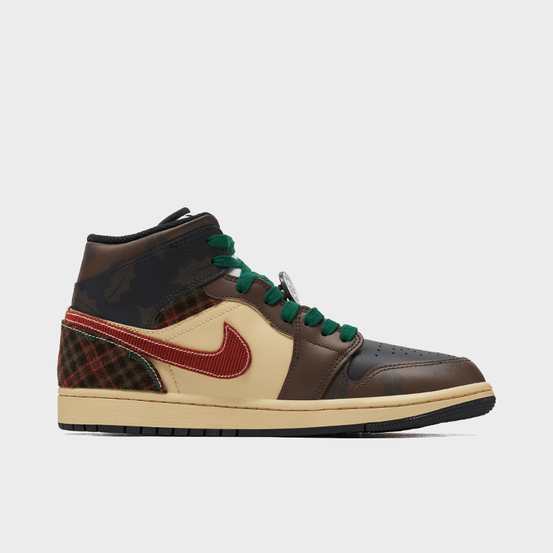 Winter Holly - Men's Jordan 1 Mid Custom
