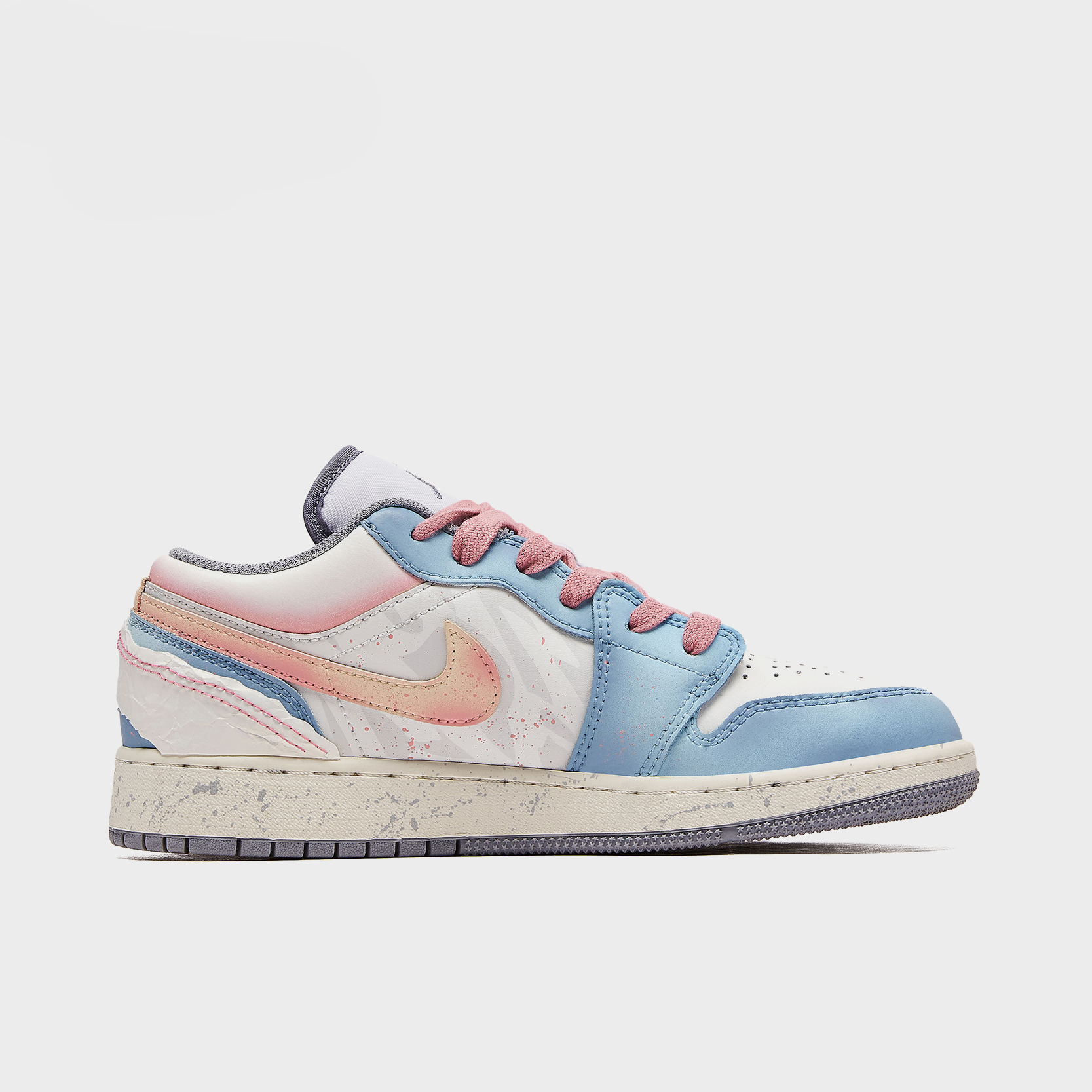 Pink Wave - Women's Jordan 1 Low Custom