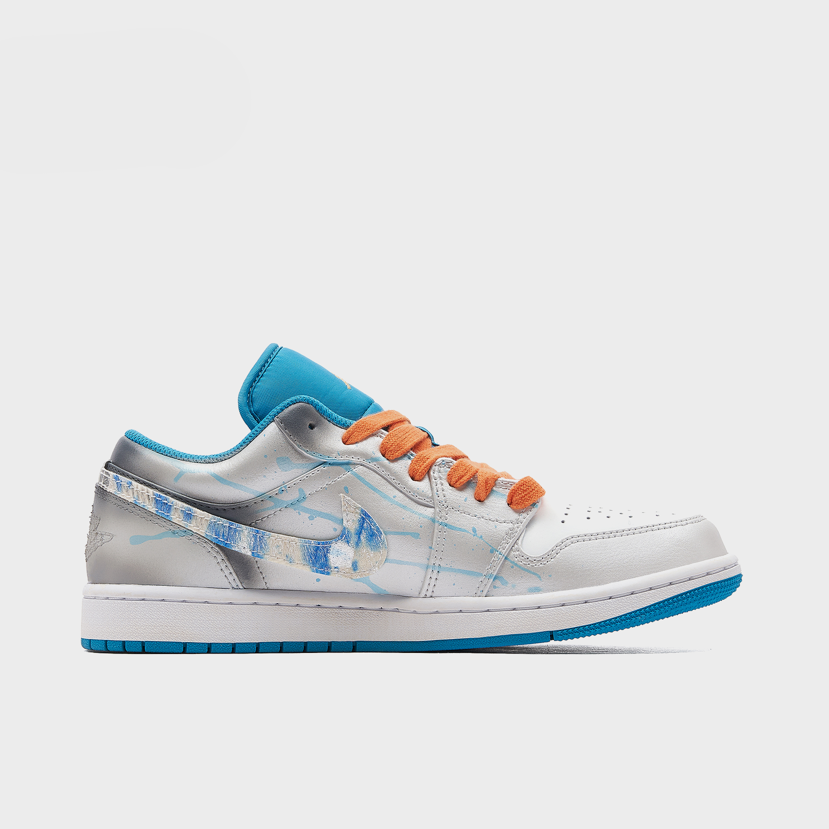 Summer Wave - Men's Jordan 1 Low Custom