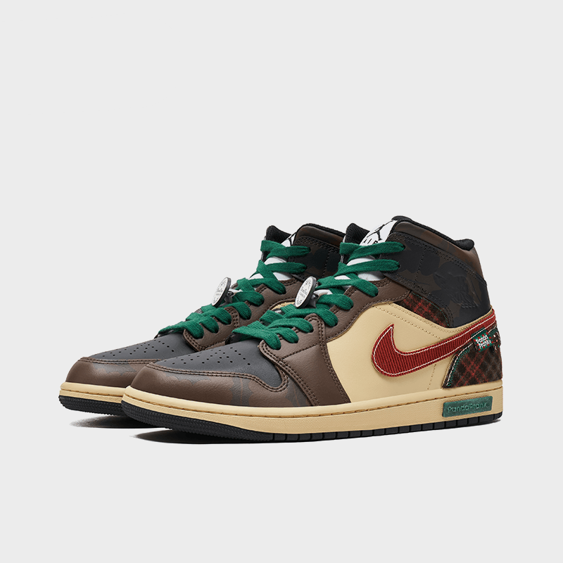 Winter Holly - Men's Jordan 1 Mid Custom