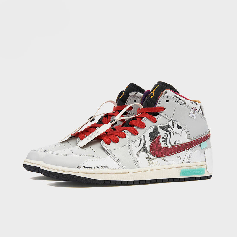 Silver Patterns - Men's Jordan 1 Mid CNY Custom