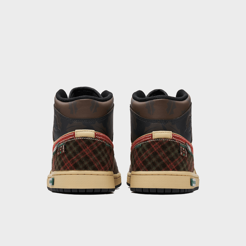 Winter Holly - Men's Jordan 1 Mid Custom