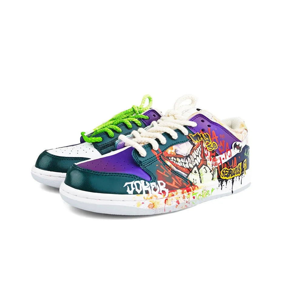 JOKER - Graffiti Hand-painted Mandarin Custom Dunk Low Unisex