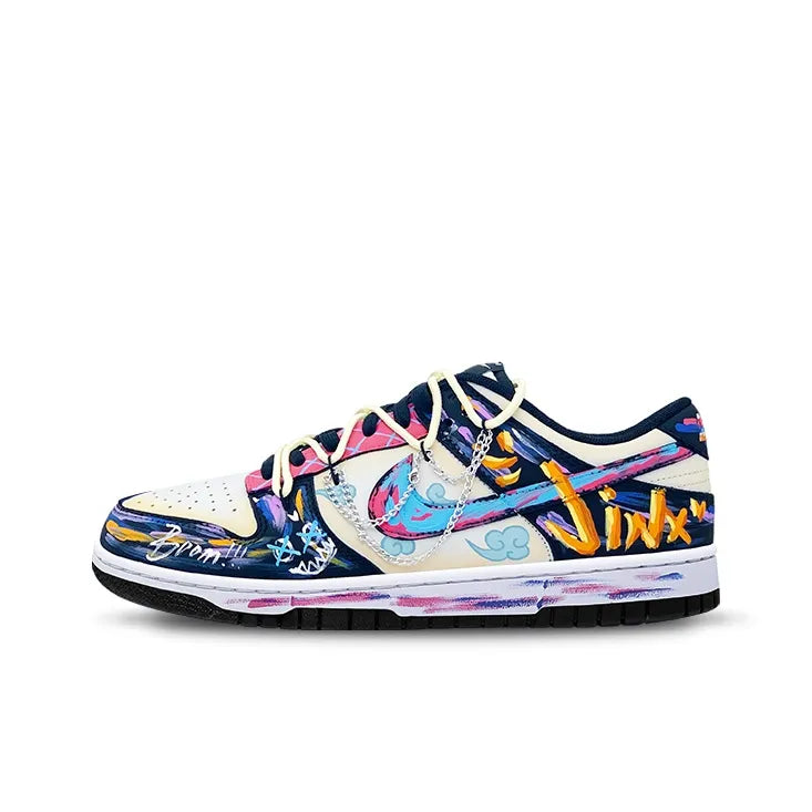 Death Sparks - Custom Dunk Low Unisex Street Graffiti Skateboarding Shoes