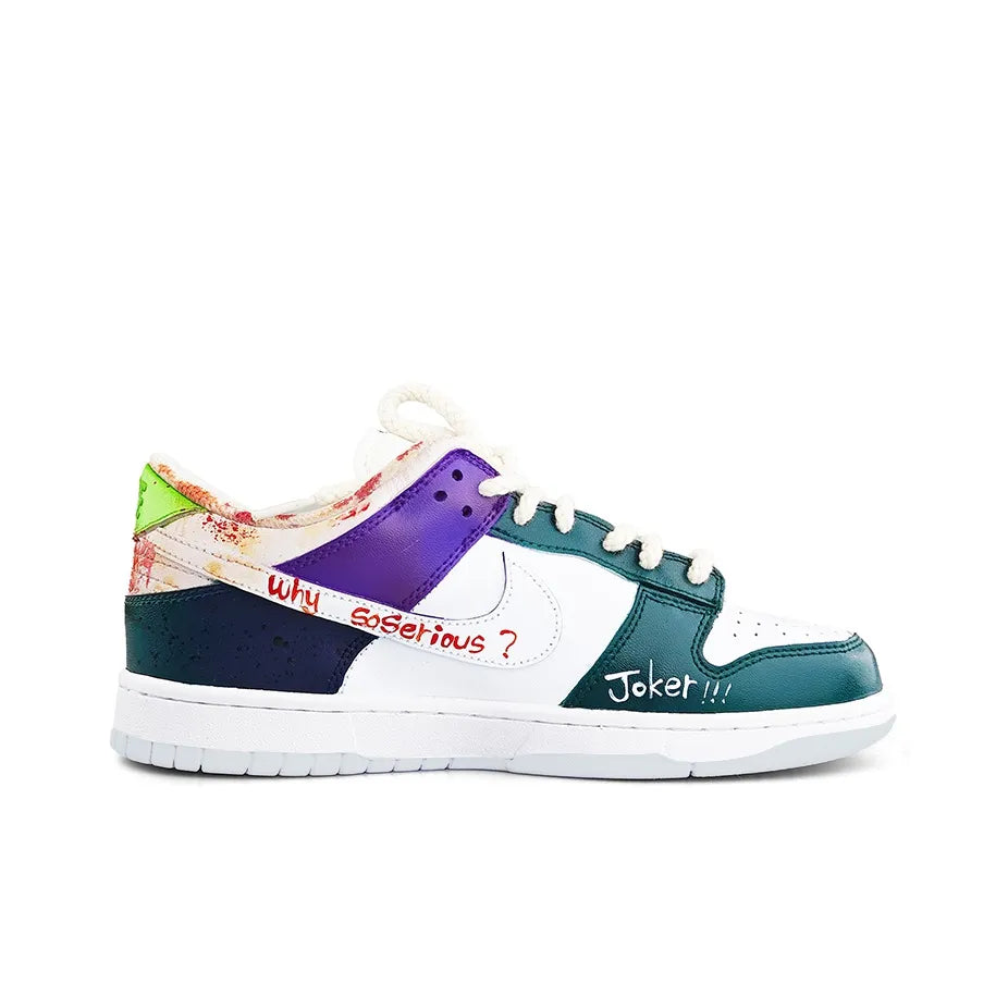 JOKER - Graffiti Hand-painted Mandarin Custom Dunk Low Unisex