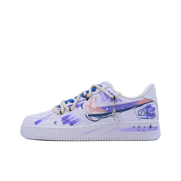 [Customized The Twelve Zodiac Signs: Cancer - Fashionable Starry Sky] Air Force 1 Shoes Unisex