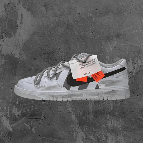 [Custom Men's high street industrial grey]  Dunk Skateboarding Shoes Men