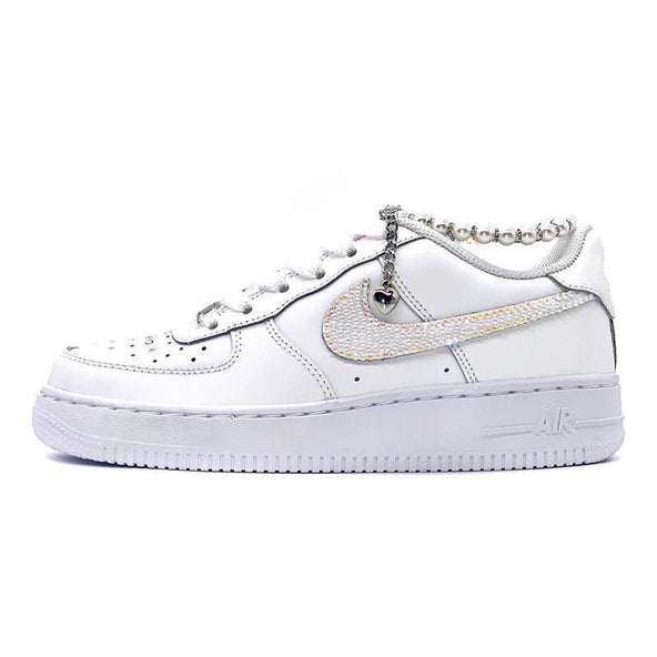 [Custom Valentine's Day men's diamond pearls]  Air Force 1 Skateboarding Shoes Men