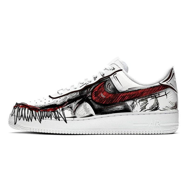 [Custom The theme of the male movie Venom is black, white and red]  Air Force 1 Skateboarding Shoes Men