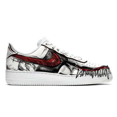 [Custom The theme of the male movie Venom is black, white and red]  Air Force 1 Skateboarding Shoes Men