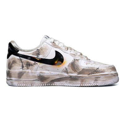 [Custom Wasteland flame]  Air Force 1 Skateboarding Shoes Unisex