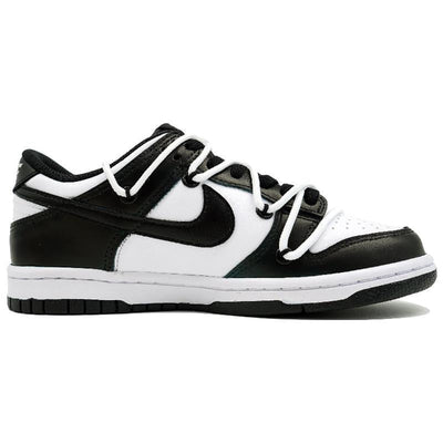 [Custom Bamboo Forest Panda]  Dunk Skateboarding Shoes Women's Low-top White