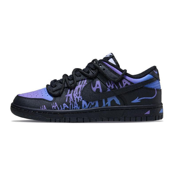 [Custom The demonic voice of a woman]  Dunk Skateboarding Shoes Women's Low-top Blue