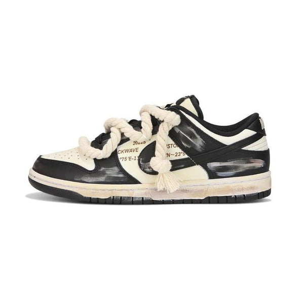 [Custom Distressed female pandas]  Dunk Skateboarding Shoes Women's