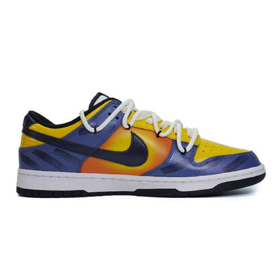 [Custom The female style, "Son of the Scorching Sun"]  Dunk Skateboarding Shoes Women's Low-top Blue/yellow/orange
