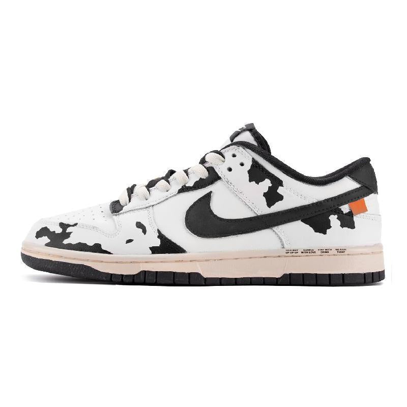 [Custom Female oolong]  Dunk Skateboarding Shoes Women's Low-top Black/white