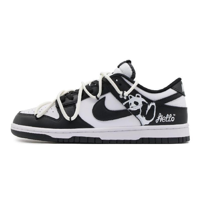 [Custom Female panda flower]  Dunk Skateboarding Shoes Women's
