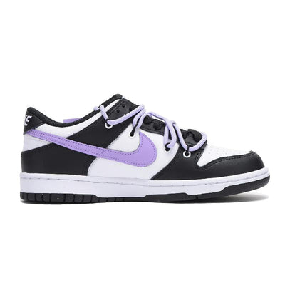[Custom Black and purple for women]  Dunk Skateboarding Shoes Women's