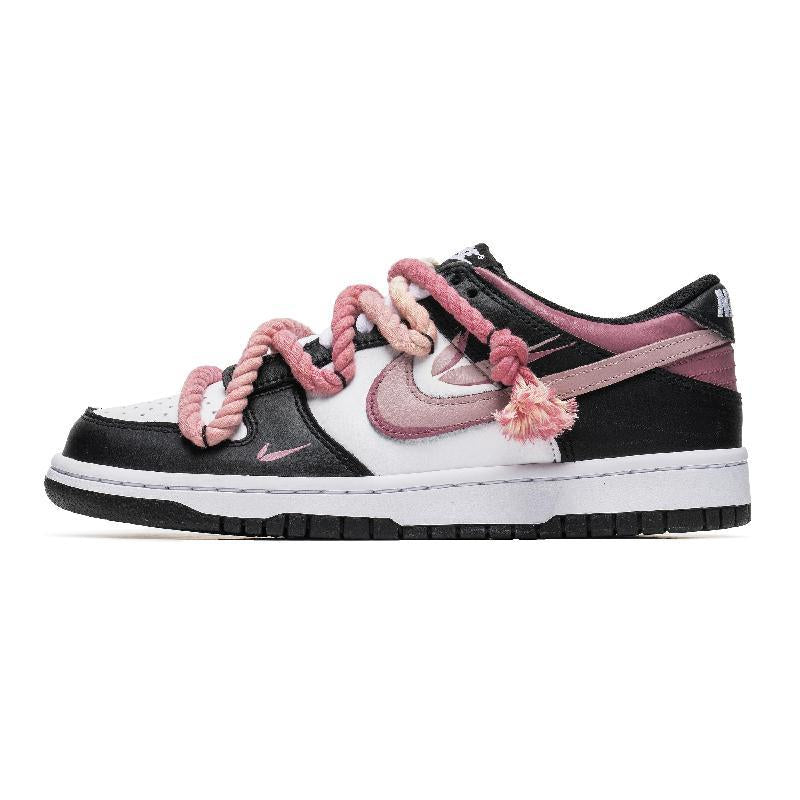 [Custom Dirty pink panda]  Dunk Skateboarding Shoes Women's