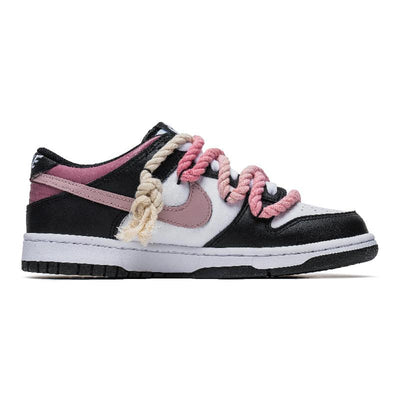 [Custom Dirty pink panda]  Dunk Skateboarding Shoes Women's