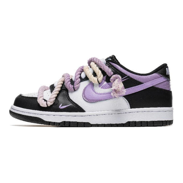 [Custom Lavender panda]  Dunk Skateboarding Shoes Women's