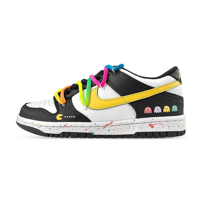 [Custom Rainbow Pac]  Dunk Skateboarding Shoes Women's