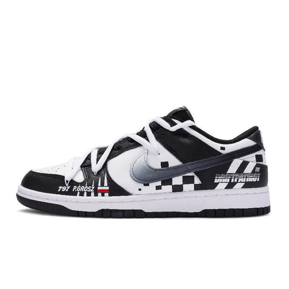 [Custom Drift Player]  Dunk Skateboarding Shoes Unisex Low-top Black/white