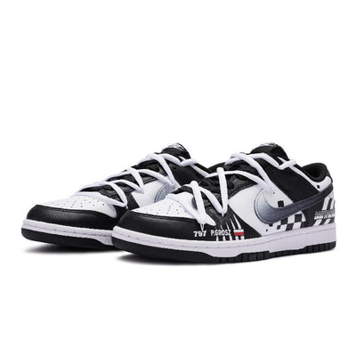 [Custom Drift Player]  Dunk Skateboarding Shoes Unisex Low-top Black/white