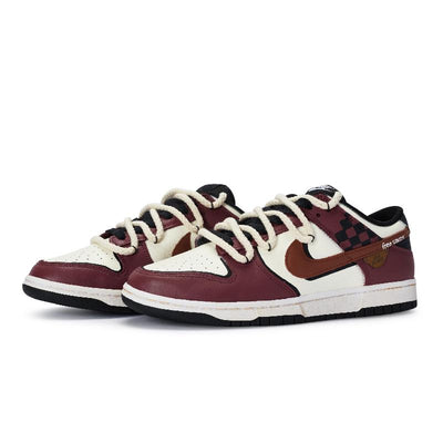 [Custom Magic Academy]  Dunk Skateboarding Shoes Unisex Low-top White