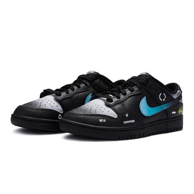[Custom Black Lightning]  Dunk Skateboarding Shoes Unisex