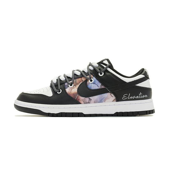 [Custom Deconstruction of black and white in a female panda oil painting]  Dunk Skateboarding Shoes Women's