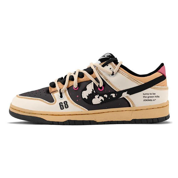 [Custom Female Pluto]  Dunk Skateboarding Shoes Women's Low-top Brown/Black