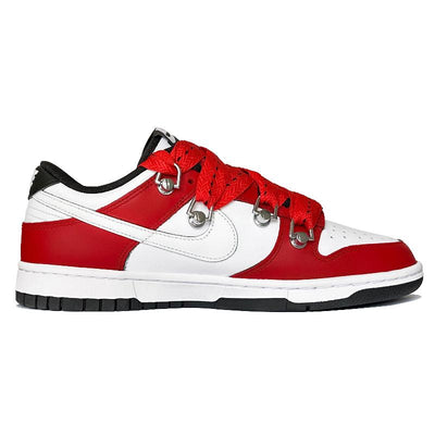 [Custom The auspicious dragon is jubilant]  Dunk Skateboarding Shoes Women's Low-top Pink/White/Black