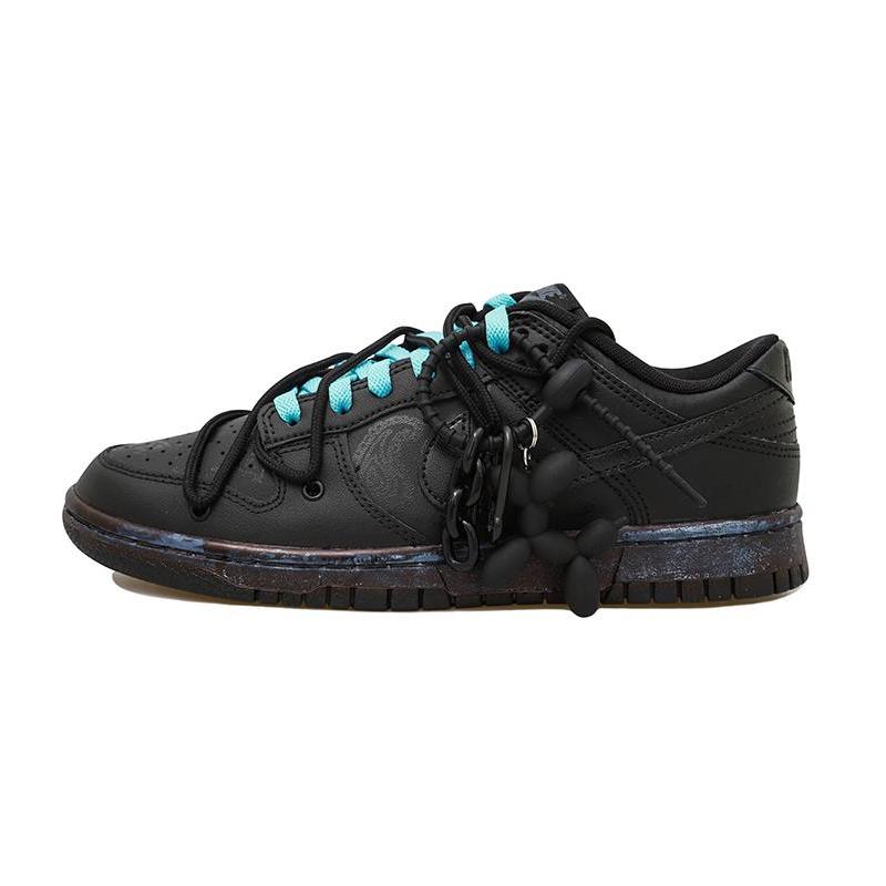 [Custom Balloon Doggy S-BOX]  Dunk Skateboarding Shoes Women's Low-top Black