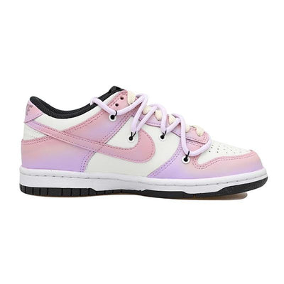 [Custom Shi Huai Niao Nu S-BOX]  Dunk Skateboarding Shoes Women's Low-top Yellow/purple