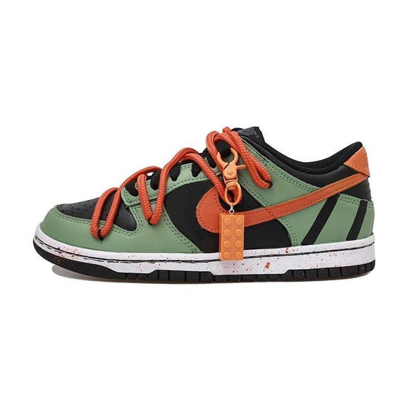 [Custom Black Orange prohibits female S-BOX]  Dunk Skateboarding Shoes Women's