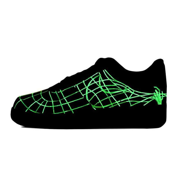 [Custom Three men's and women's hand-painted glow-in-the-dark designs]  Air Force 1 Skateboarding Shoes Unisex