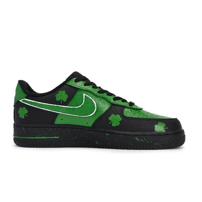 [Custom The Celtics' home court with the same style for both men and women]  Air Force 1 Skateboard Shoes Unisex Low-Top Green