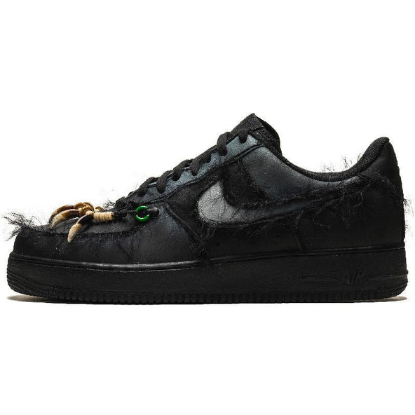 [Custom Wild charm and secluded traces]  Air Force 1 Skateboarding Shoes Men Low-top Black