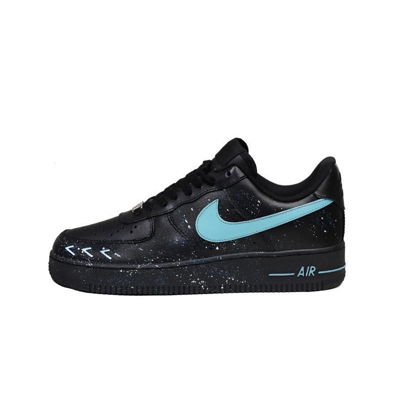 [Custom Team733 Starry Sky One]  Air Force 1 Skateboard Shoes Unisex Low-Top Blue