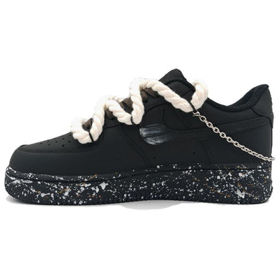 [Custom Speed Scale]  Air Force 1 Skateboard Shoes Unisex Low-Top White