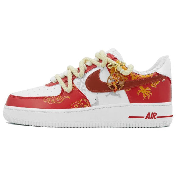 [Custom The dragon raises its head and the clouds rise]  Air Force 1 Skateboarding Shoes Unisex