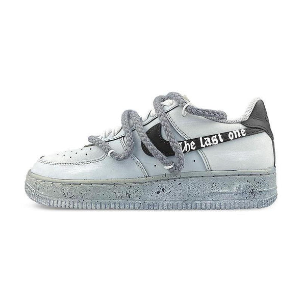 [Custom The male doomsday grey stain is dissolved]  Air Force 1 Skateboarding Shoes Men